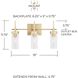 Elijah 3 Light 19 inch Soft Gold Vanity Light Wall Light
