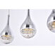Amherst LED 34 inch Chrome Chandelier Ceiling Light