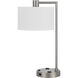 Roanne 22 inch 100.00 watt Brushed Steel Desk Lamp Portable Light
