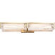 Mingle 2 Light 25.5 inch Satin Brass Bath Light Wall Light