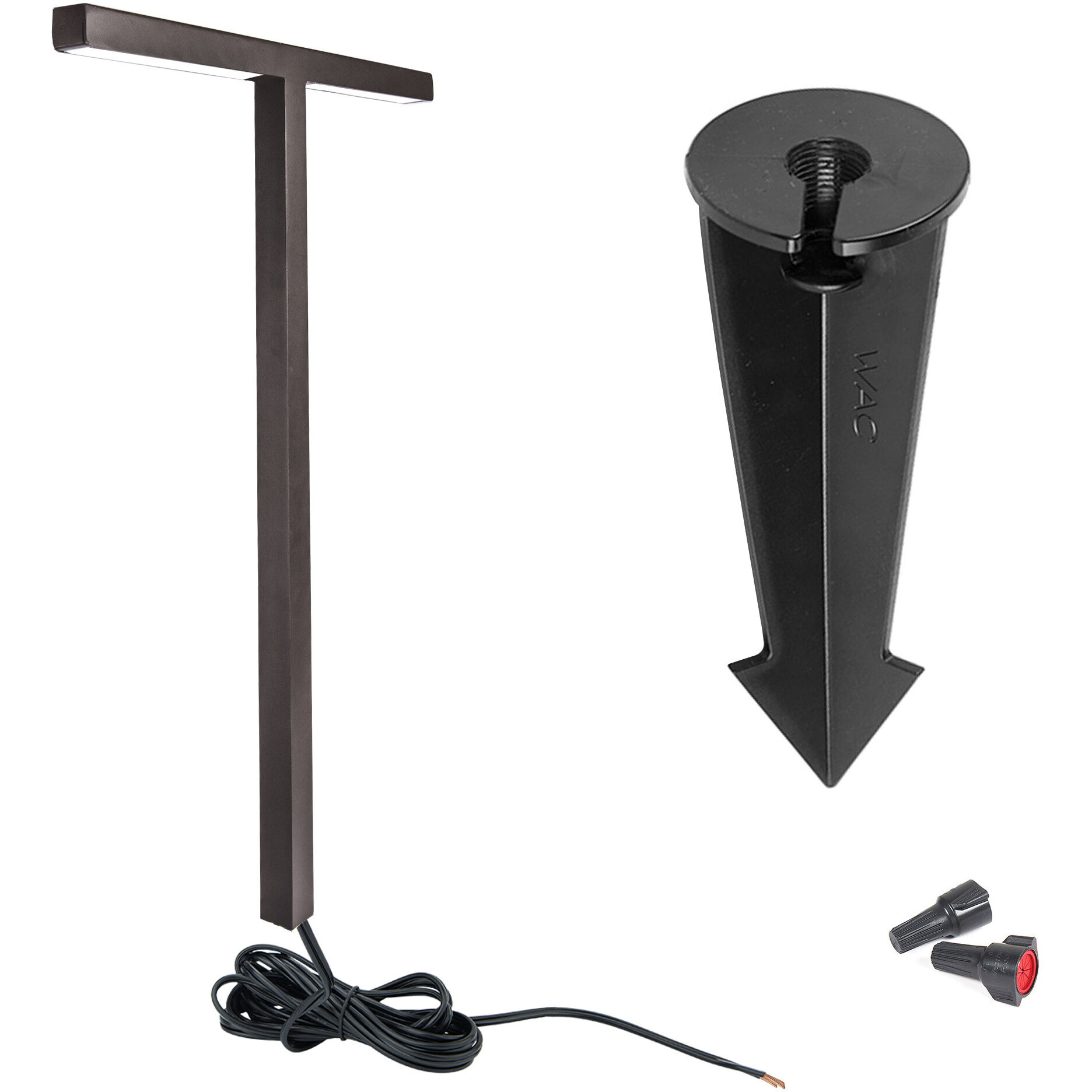 Balance 12 6.5 watt Black Path Lighting in 2700K, Path and Area Light, WAC Landscape