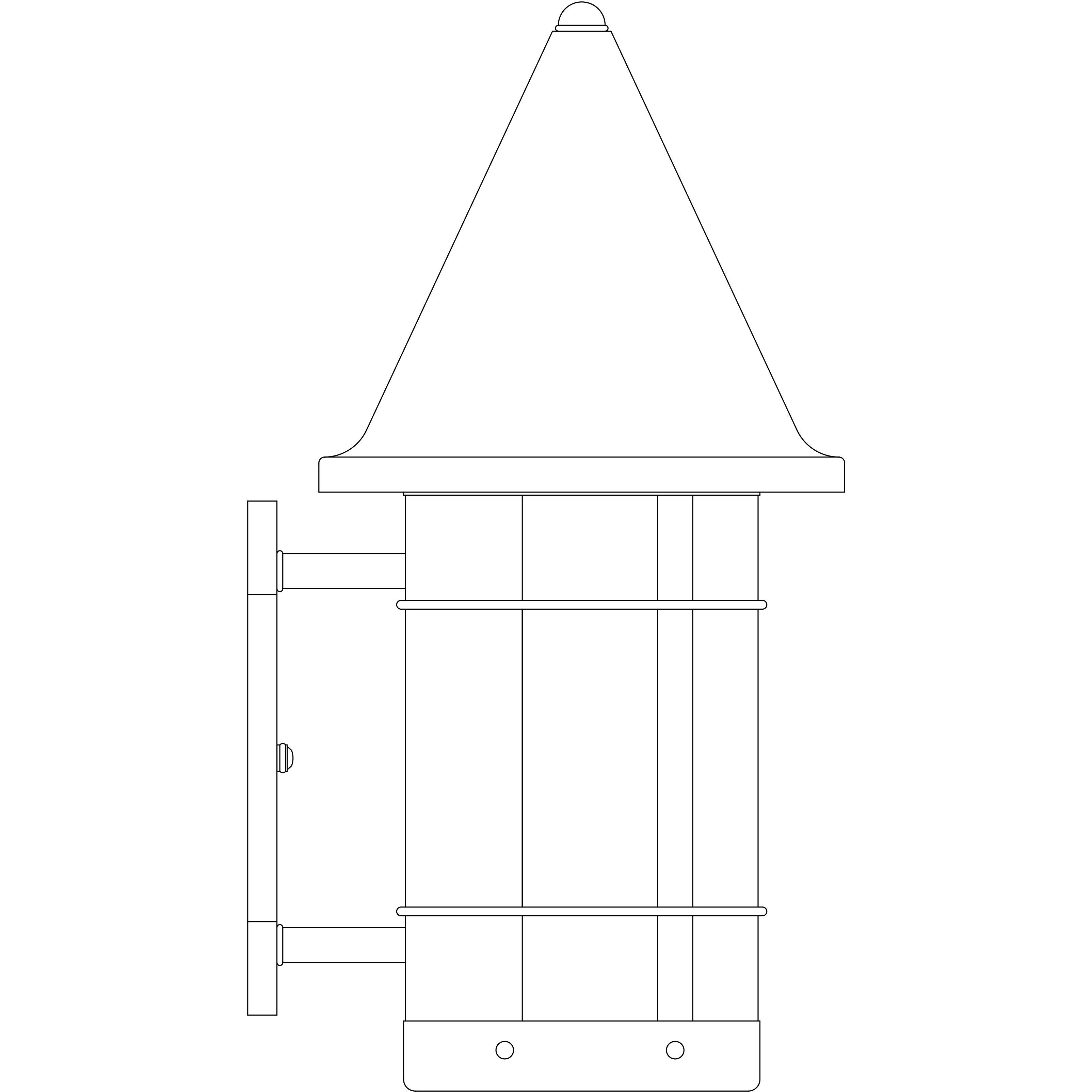 Valencia 1 Light 23.62 inch Satin Black Outdoor Wall Mount in Frosted