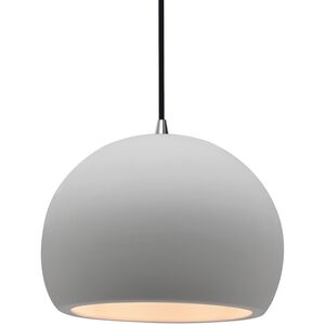 Radiance LED 10 inch Bisque and Brushed Nickel Pendant Ceiling Light