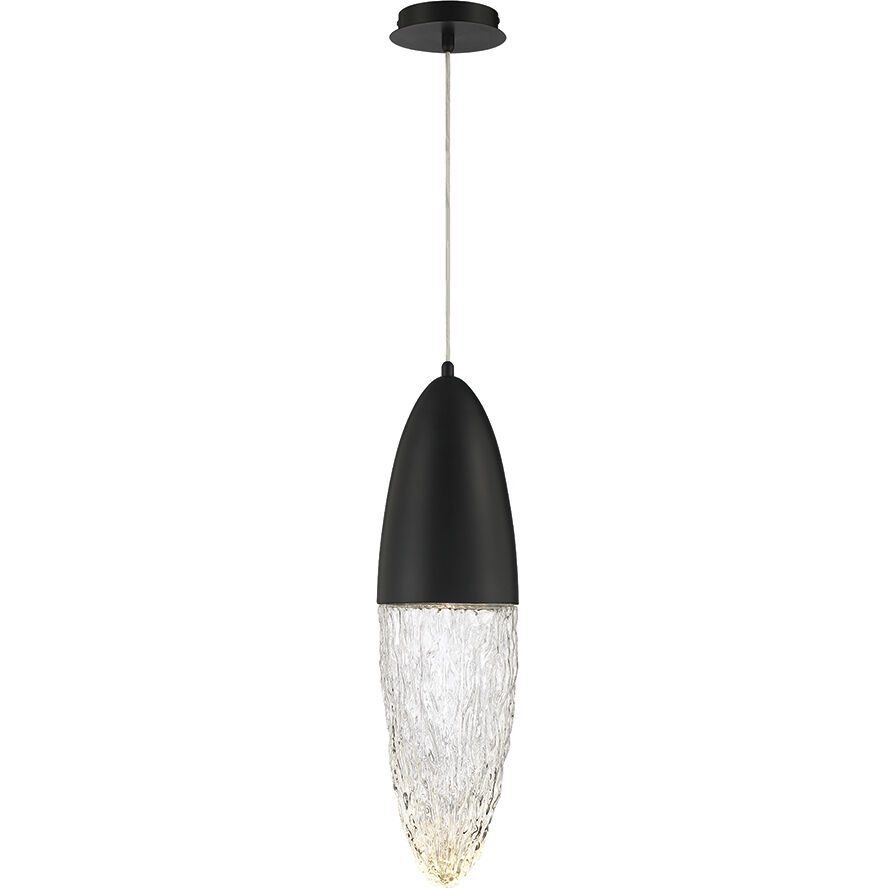 ecrou 1 Light 7 inch Black Pendant Ceiling Light