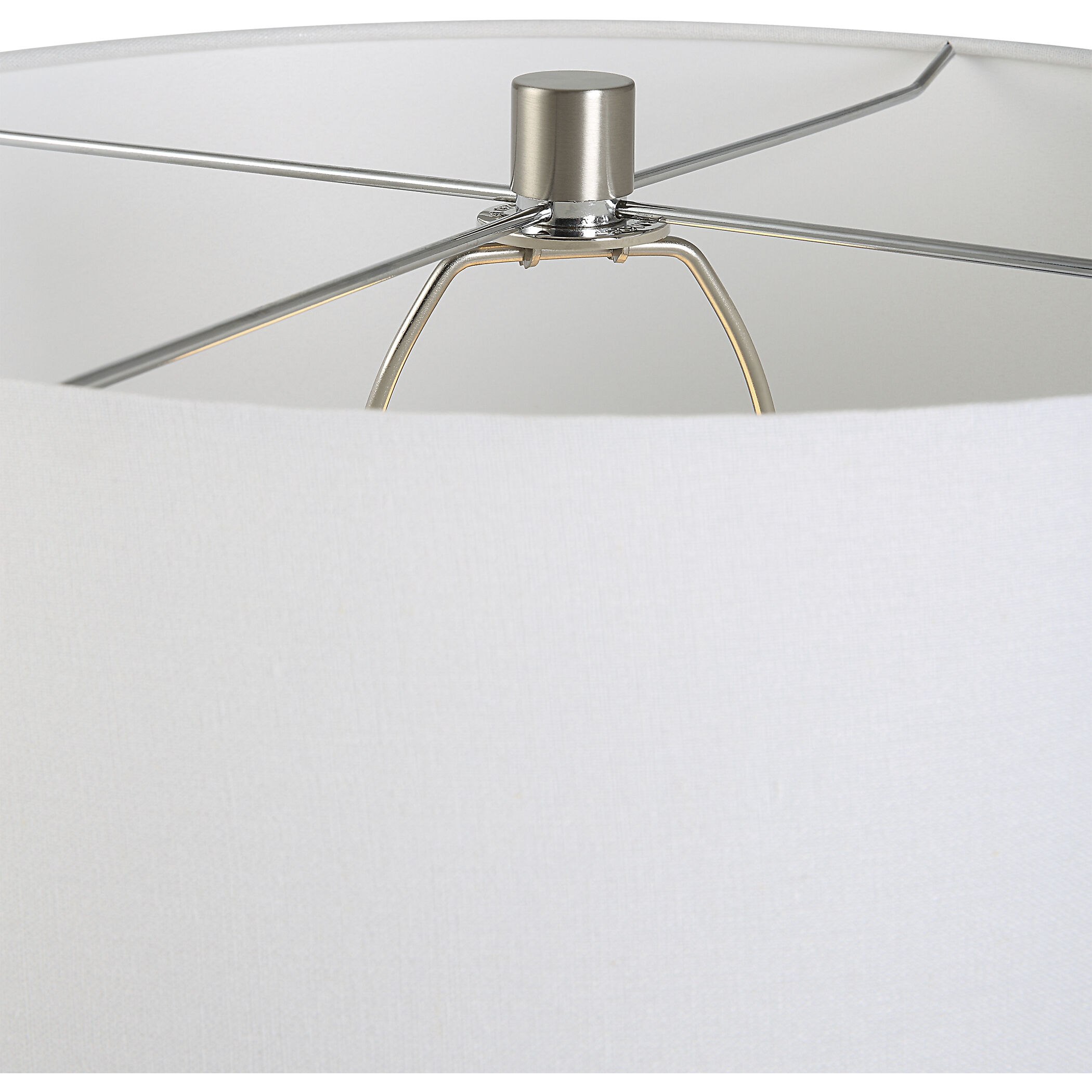 Teramo 32 inch 150 watt Blue Ombre and Brushed Nickel Table Lamp Portable Light