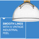 Argo LED 14 inch Heritage Brass Indoor Pendant Ceiling Light in Heritage Brass / Clear Seedy