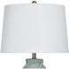 Starlite 32 inch 100 watt Starlite Sage and Off-White Table Lamp Portable Light