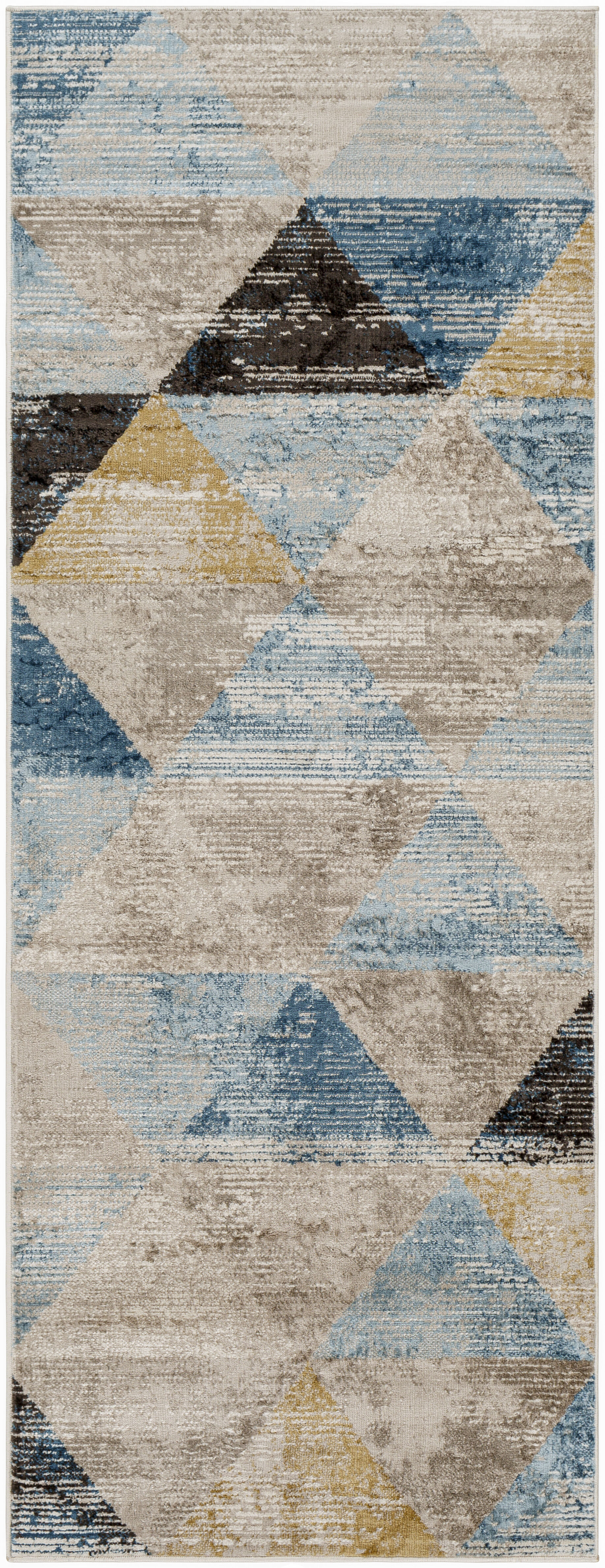 Pertek 87 X 31 inch Gray Rug, Runner