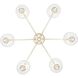 Keating 33.5 inch 60.00 watt Antique Ivory Chandelier Ceiling Light