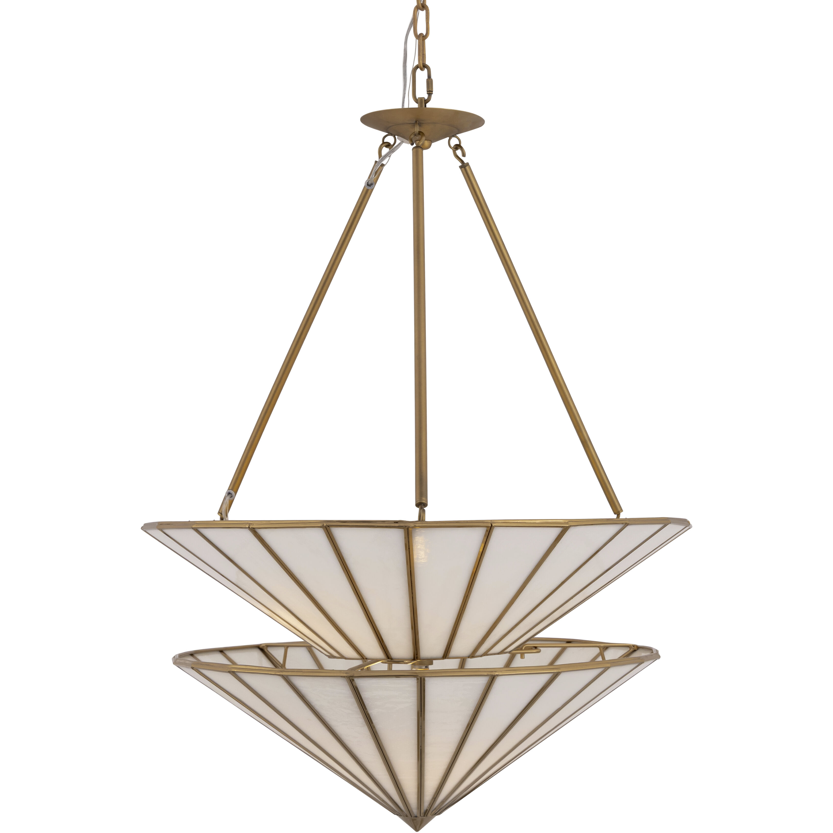 Jaxen 3 Light 24.5 inch Legacy Brass Pendant Ceiling Light