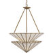 Jaxen 3 Light 24.5 inch Legacy Brass Pendant Ceiling Light