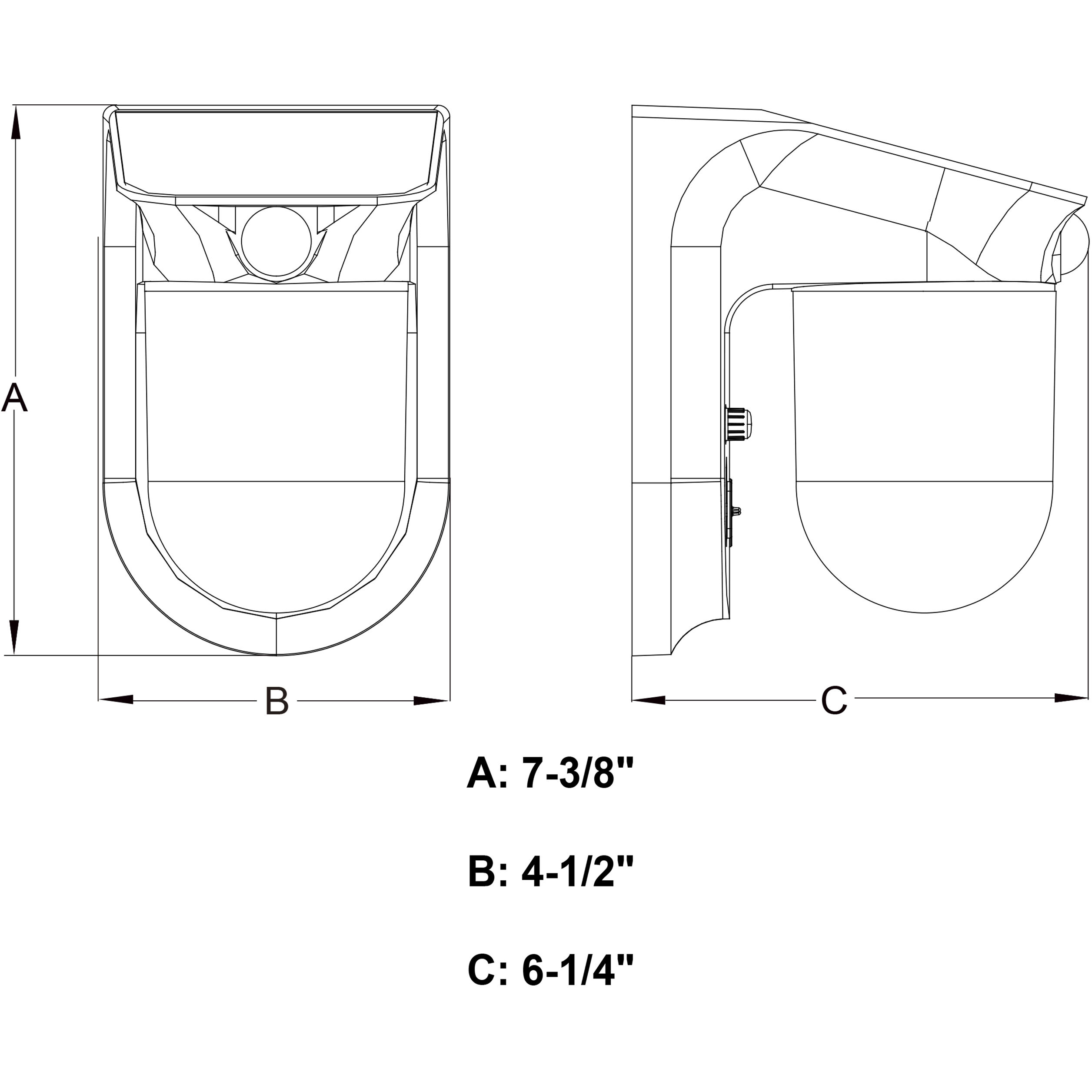 Outdoor Security Black Outdoor Motion Sensor