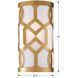 Jennings 1 Light 6.5 inch Aged Brass ADA Sconce Wall Light