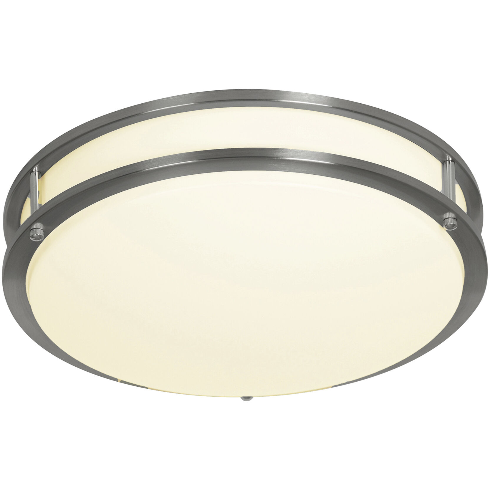 EnviroLite LED 12 inch Brushed Nickel Flush Mount Ceiling Light