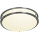 EnviroLite LED 12 inch Brushed Nickel Flush Mount Ceiling Light