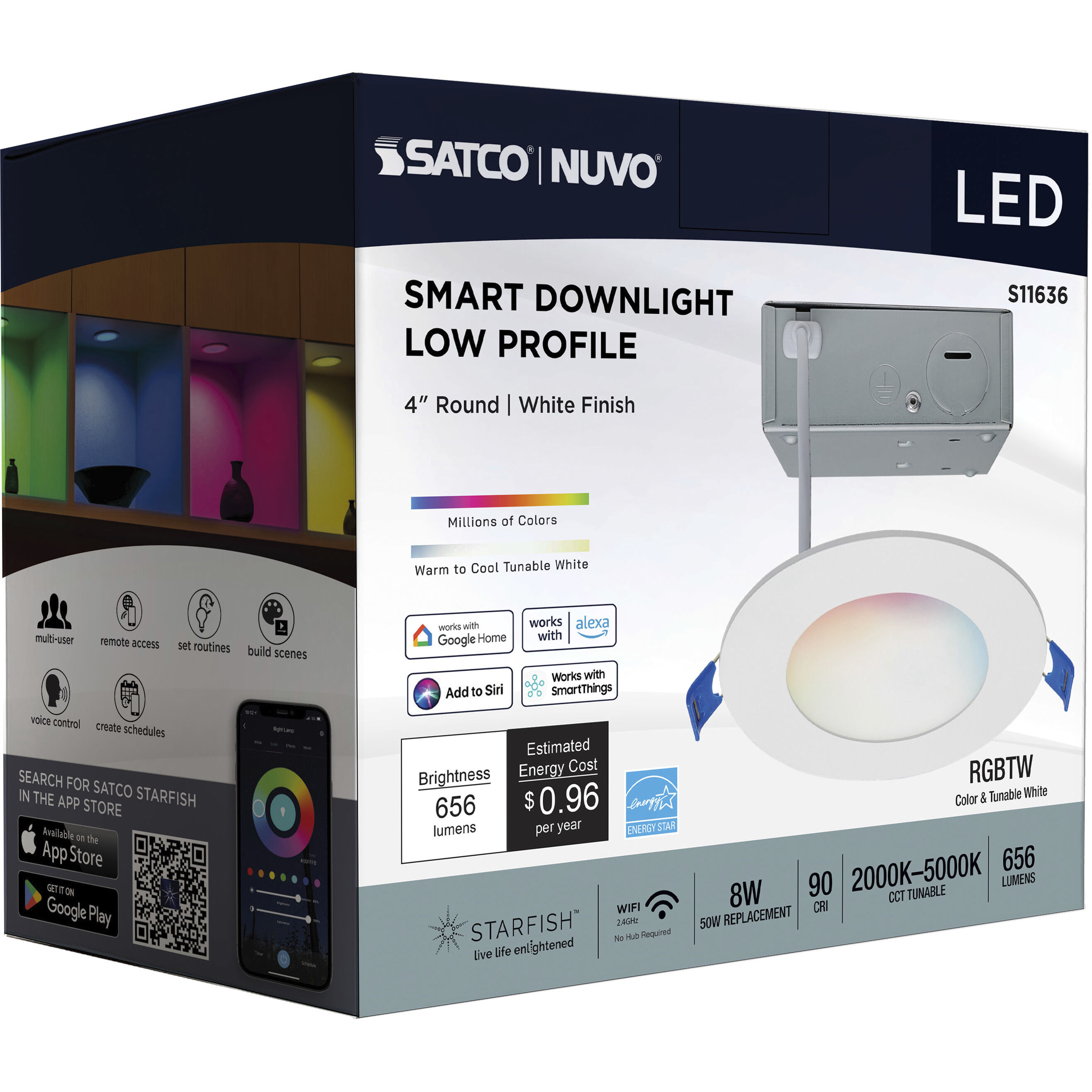 Starfish Integrated LED White Recessed