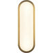 Alora Mood Evelyn 5.25 inch Brushed Gold and Alabaster Wall/Vanity Light Wall Light