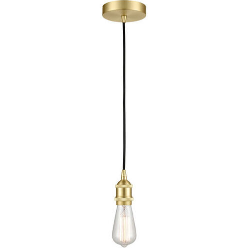 Edison LED 2.5 inch Satin Brass Mini Pendant Ceiling Light