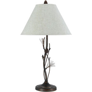 Pine 32 inch 150 watt Willow Table Lamp Portable Light
