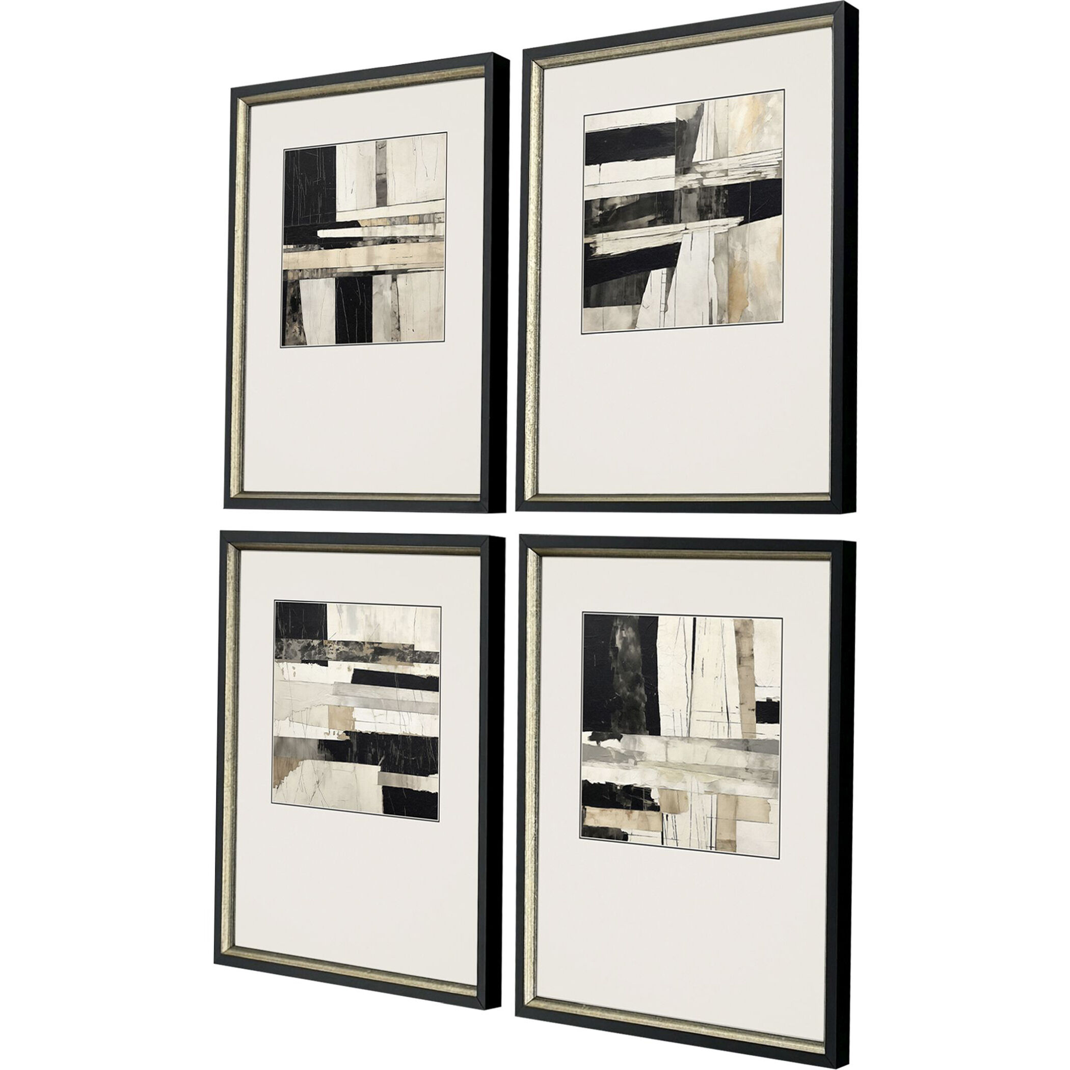 Liminal Black and Beige and Multi and Neutral Framed Art