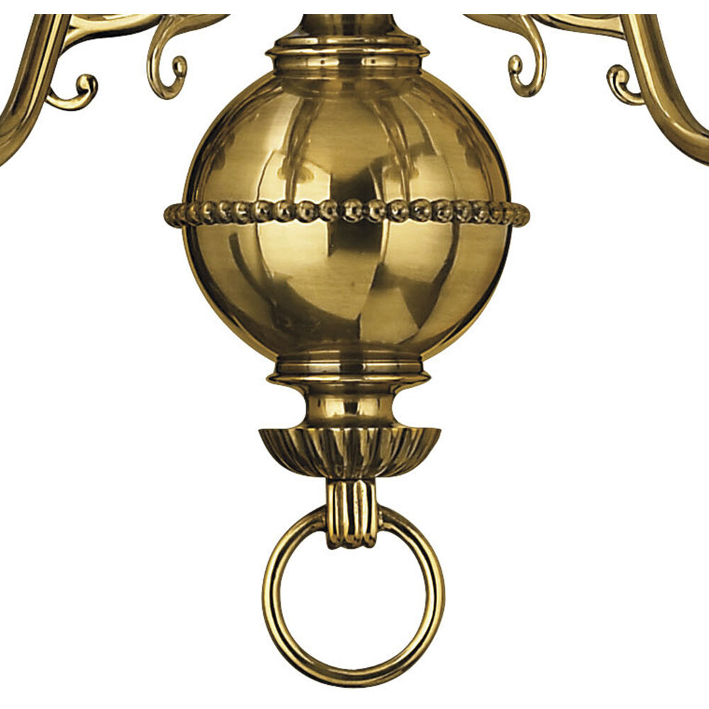 Cambridge 5 Light 25.25 inch Burnished Brass Indoor Chandelier Ceiling Light