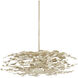Maidenhair 5 Light 39.5 inch Antique Pearl Semi-Flush Mount Ceiling Light
