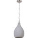 Bejamin 1 Light 9 inch Brushed Polished Nickel Mini Pendant Ceiling Light