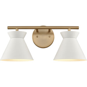 Forme 2 Light 18 inch Brushed Gold Vanity Light Wall Light