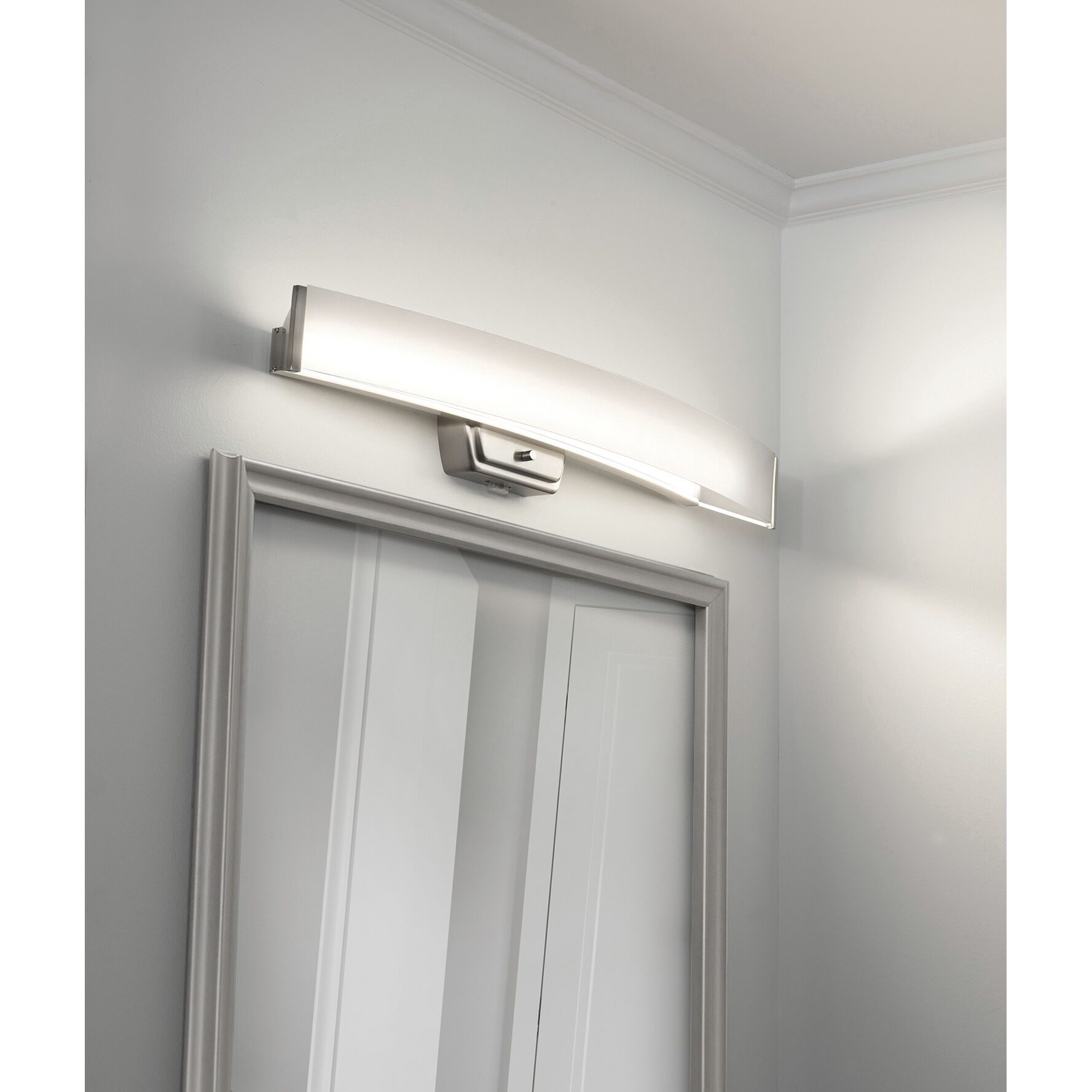 Layla LED 32.66 inch Brushed Nickel Vanity Light Wall Light in 32 in
