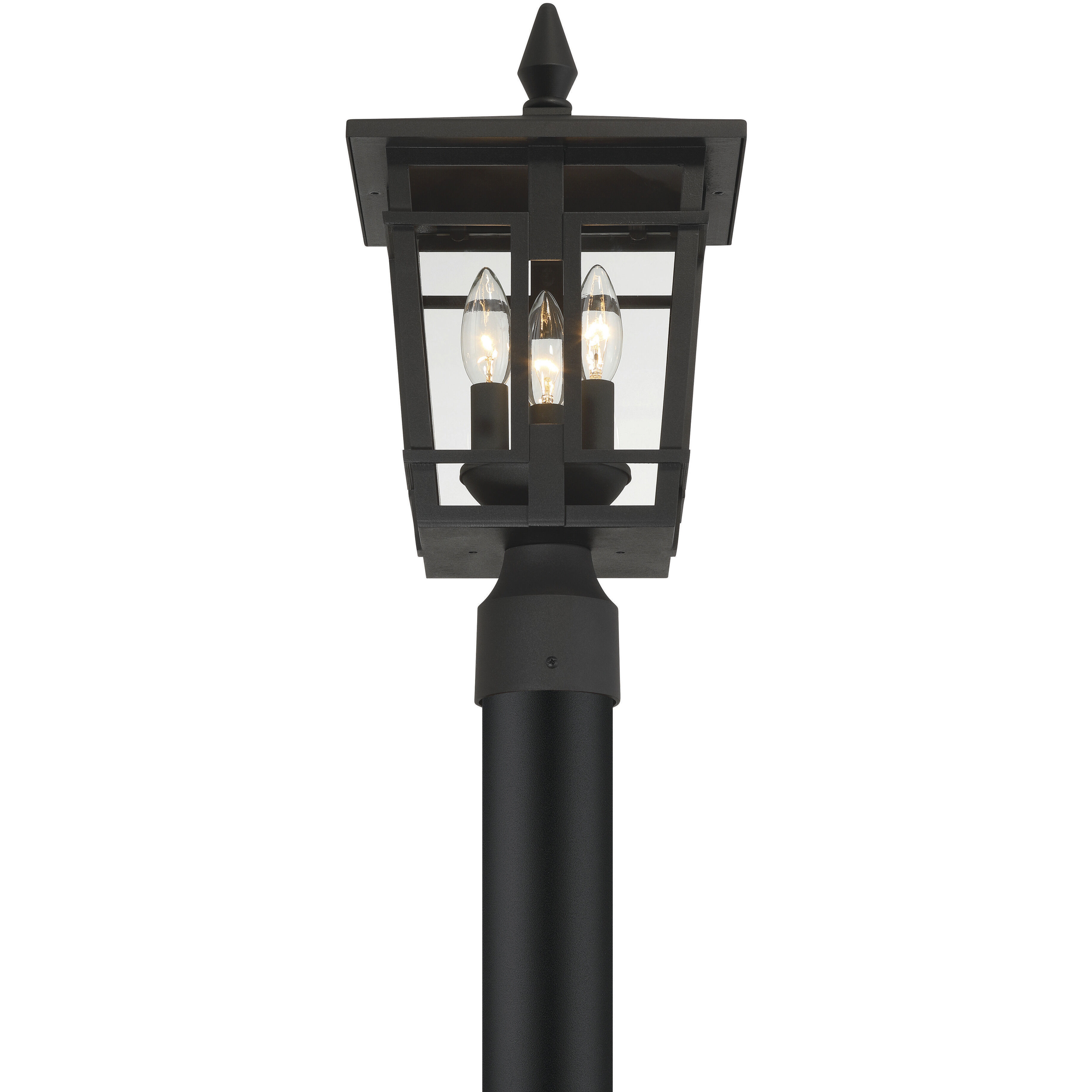 Fieldstone 3 Light 16.75 inch Sand Coal Outdoor Post Mount