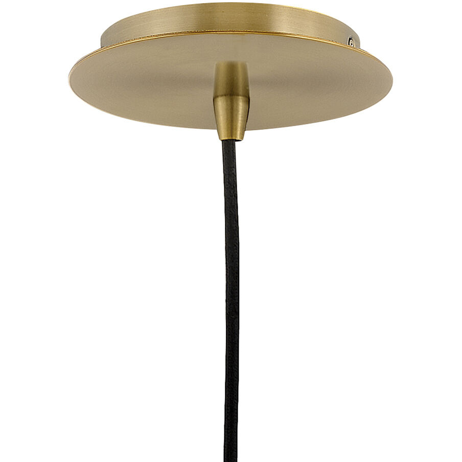 Livie LED 8 inch Lacquered Brass Pendant Ceiling Light, Semi-Flush Mount