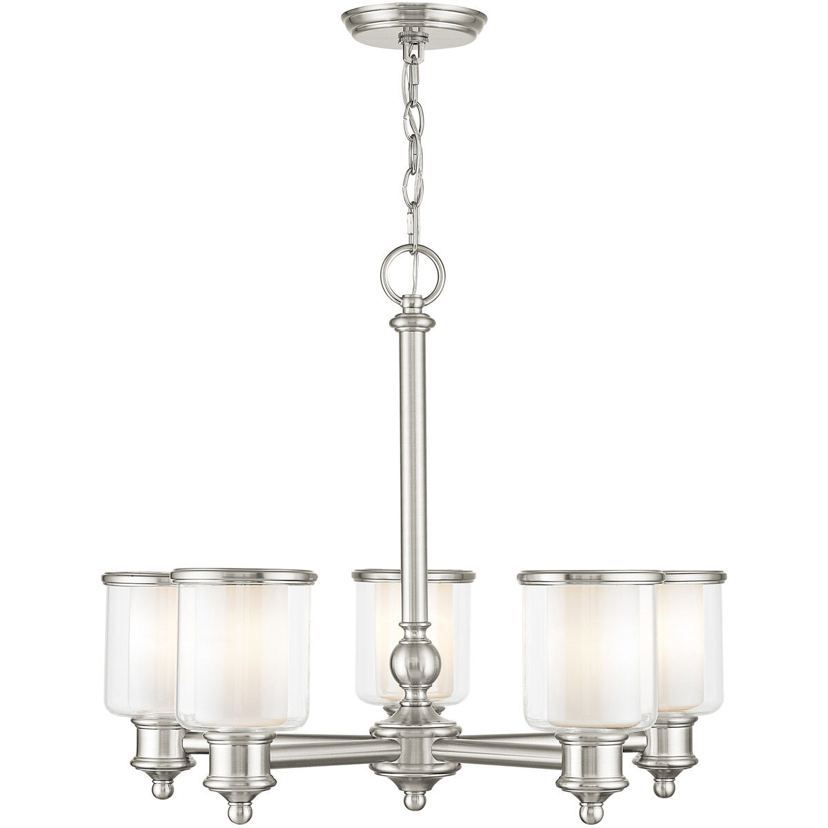 Middlebush 5 Light 25 inch Brushed Nickel Chandelier Ceiling Light