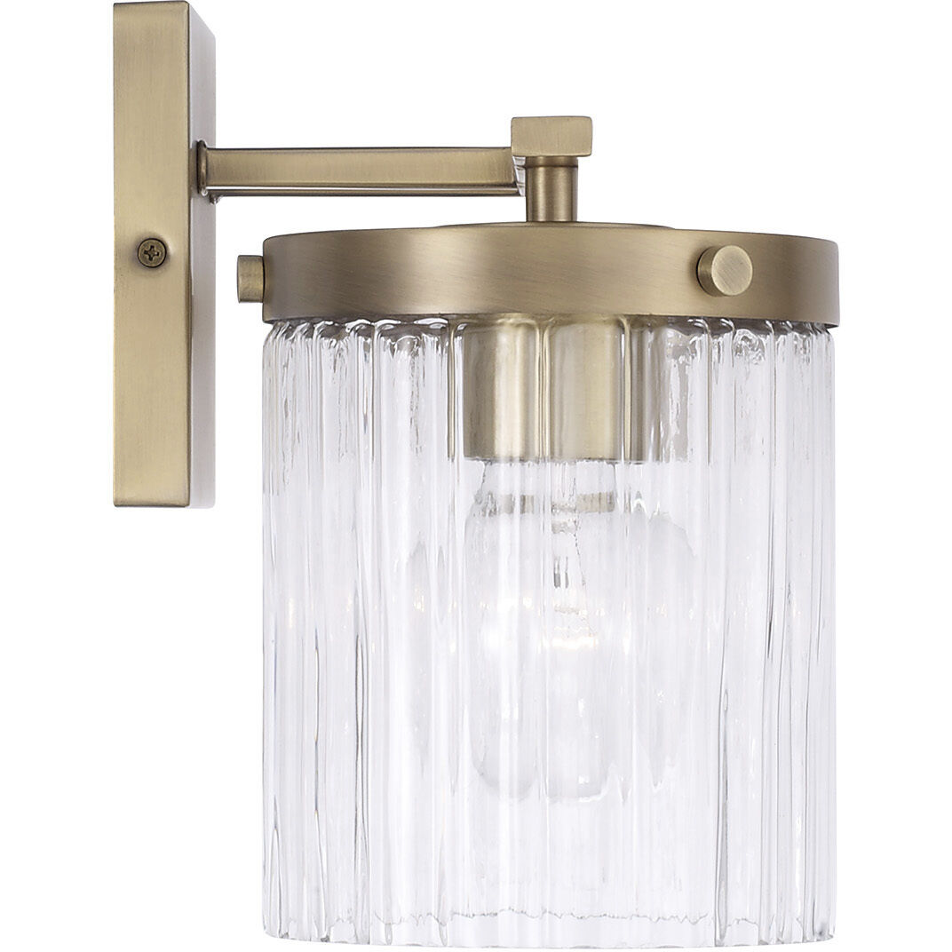Vaughn 2 Light 14.5 inch Aged Brass Vanity Light Wall Light