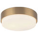 Quintz LED 12 inch Aged Gold Brass Ceiling Mount Ceiling Light