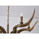 Canada 6 Light 35 inch Natural Horn Chandelier Ceiling Light