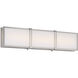 Merick LED 24 inch Brushed Nickel Bath Bar Wall Light