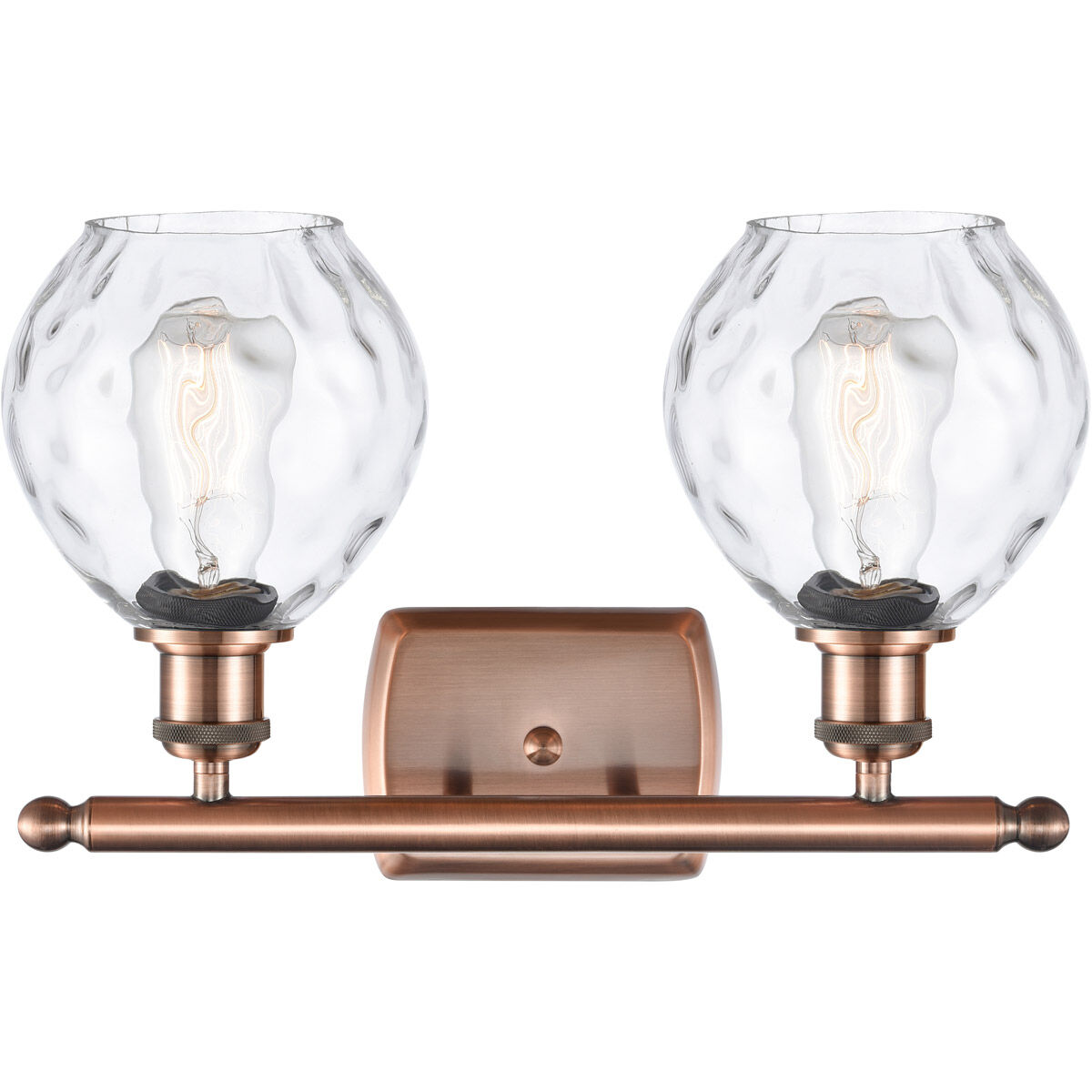 Ballston Small Waverly LED 16 inch Antique Copper Bath Vanity Light Wall Light, Ballston