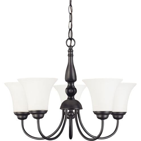 Dupont 5 Light 22 inch Dark Chocolate Bronze Chandelier Ceiling Light