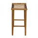 Murphy 26.5 inch Clear Coat Flat Counter Stool