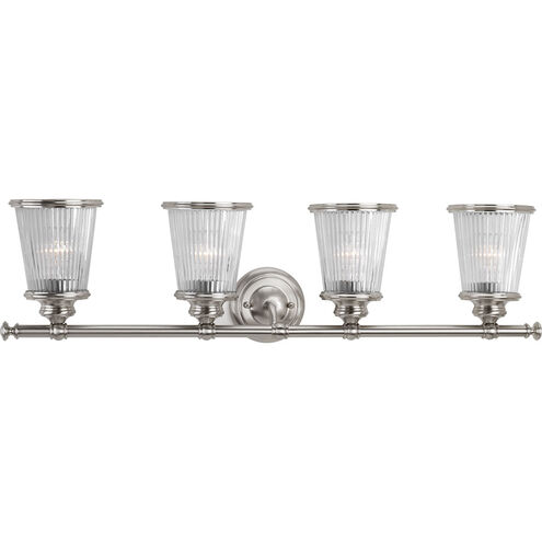 Radiance 4 Light 33 inch Brushed Nickel Bath Vanity Wall Light