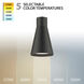 Twist-N-Lite LED 5 inch Black Mini-Pendant Ceiling Light
