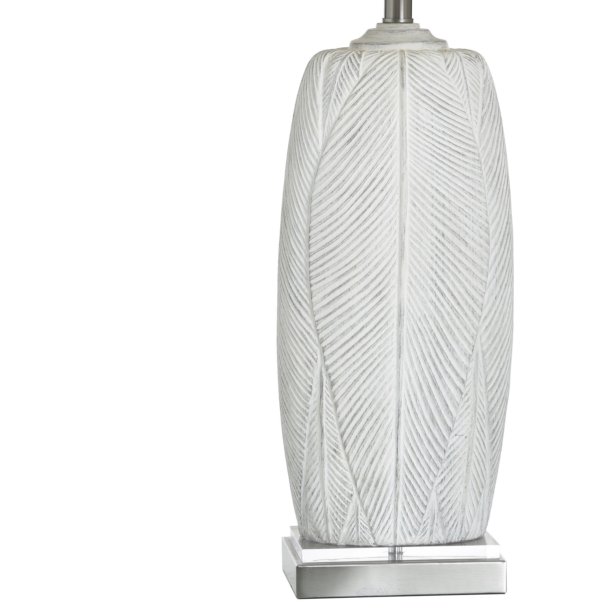 Poly 32.5 inch 100 watt Mali Silver Table Lamp Portable Light