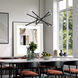 Soho 10 Light 28 inch Black Medium Chandelier Ceiling Light