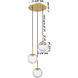 Barrington 3 Light 12 inch Satin Nickel Mini Pendant Ceiling Light