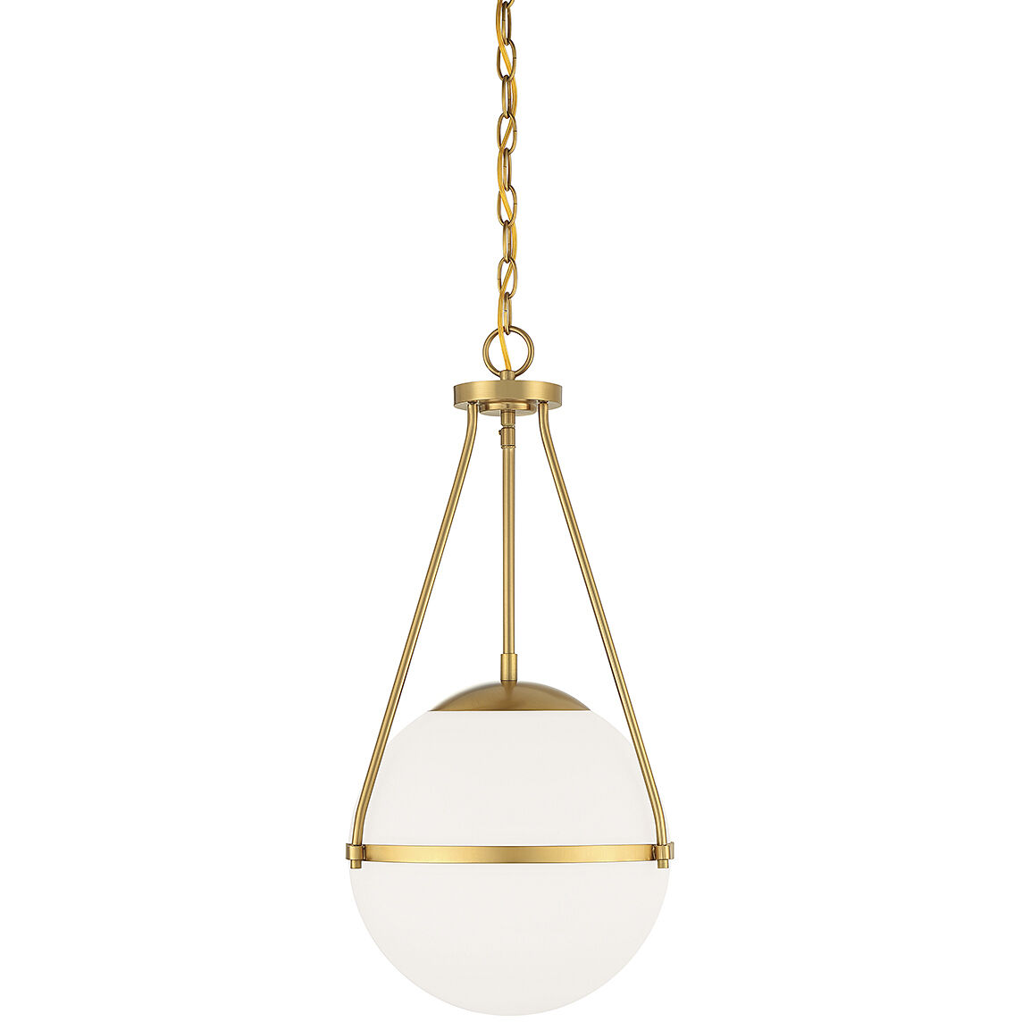 Meridian M7025NB Stella 1 Light 13.25 inch Natural Brass Pendant Ceiling Light