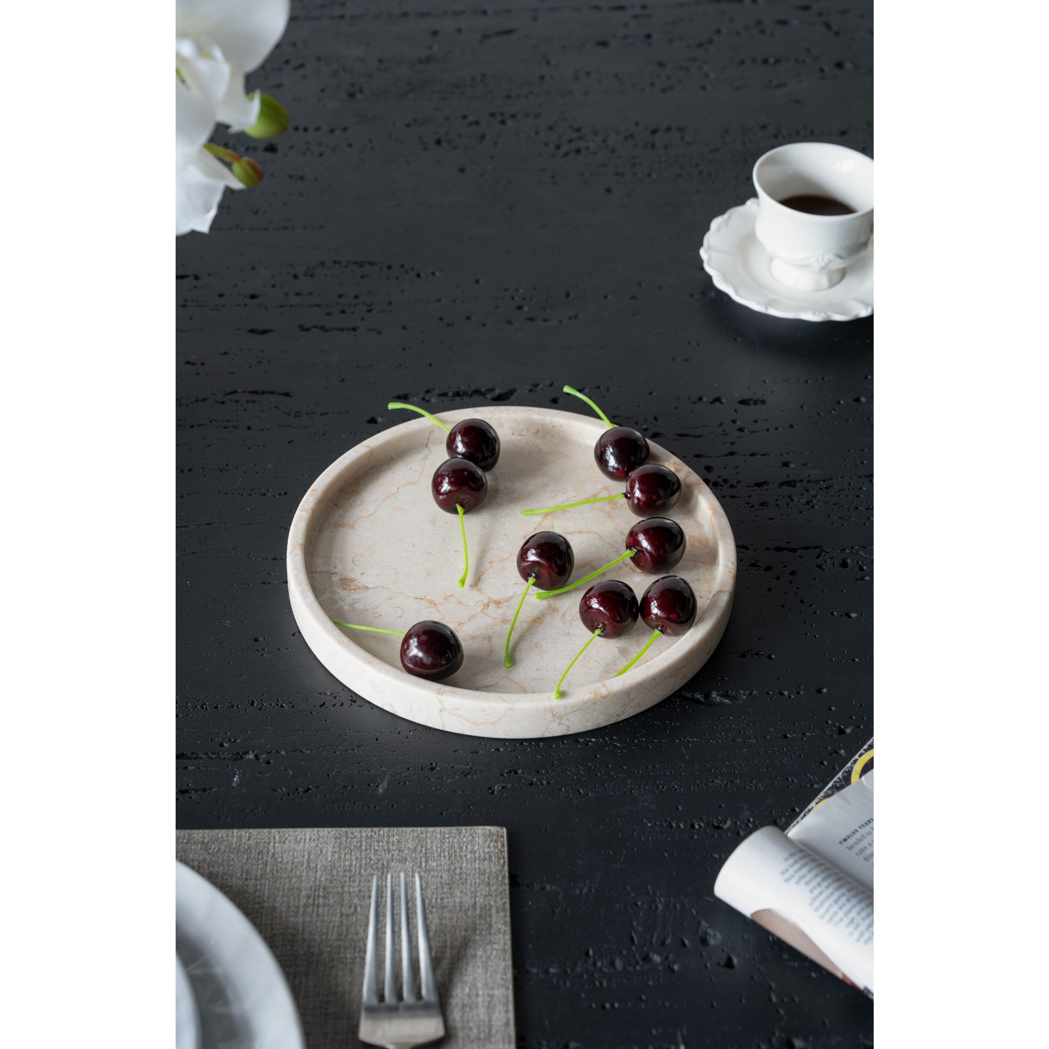 Anita 11.8 X 11.8 inch Cream Decorative Plate