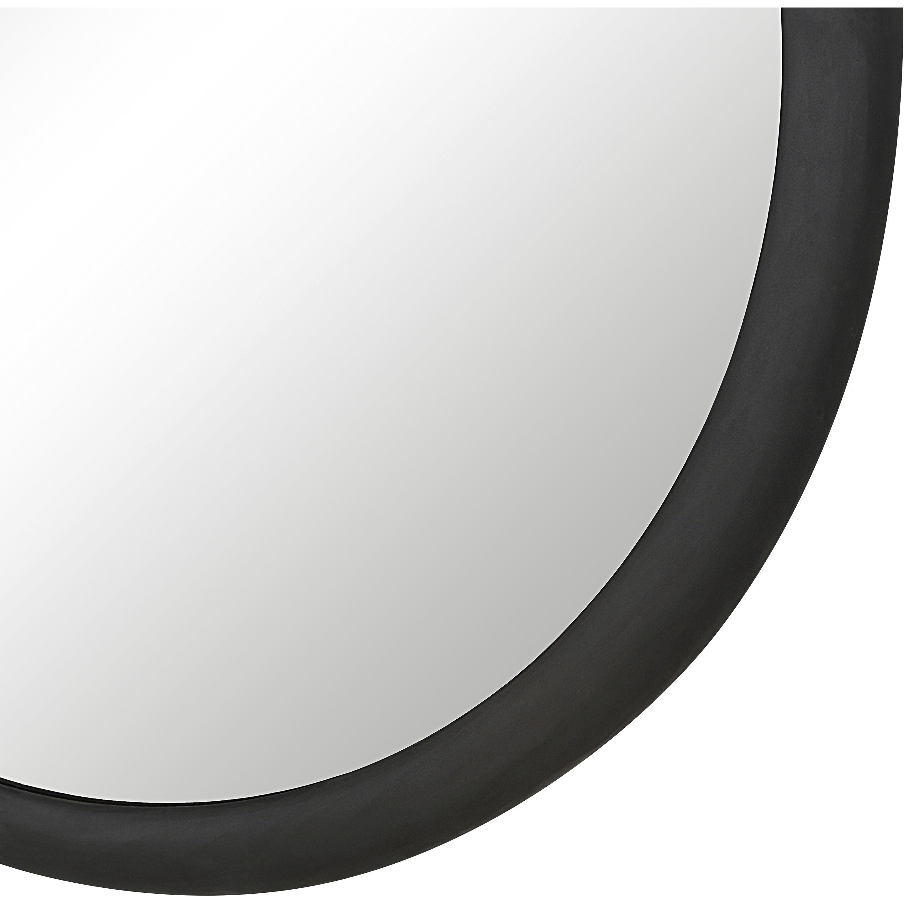 Olica 40 X 40 inch Matte Black Wall Mirror