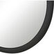 Olica 40 X 40 inch Matte Black Wall Mirror