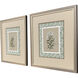 Green Botanical Green and Brown and Beige and Multi Framed Art, Propac
