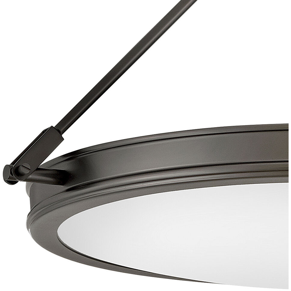 Collier 4 Light 22 inch Black Oxide Indoor Semi-Flush Mount Ceiling Light